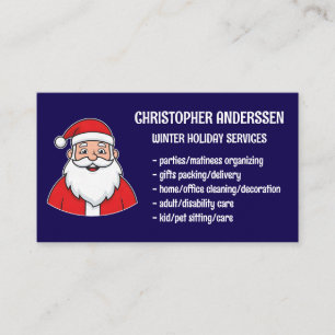 Winter Holiday Services Business Card