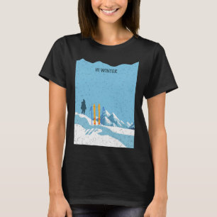 Winter Holiday Ski Christmas Ski X-mas Skiing Skie T-Shirt