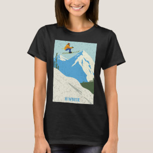Winter Holiday Ski Christmas X-mas Skiing Skier T-Shirt
