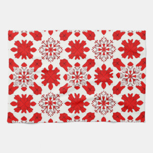 Winter Holiday Snowflakes For Seasonal Collections Kitchen Towel
