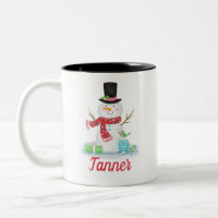 Winter Holiday Snowman Mug