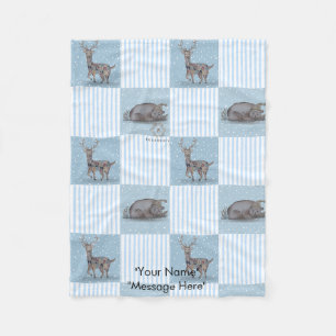 Winter Holiday Theme Baby Blanket