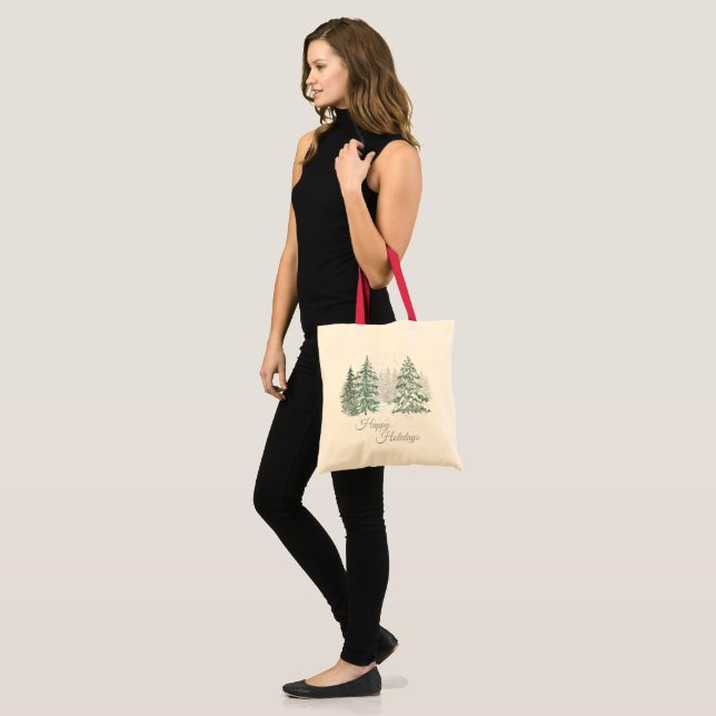 Winter Holiday Tote Bag (Front (Model))