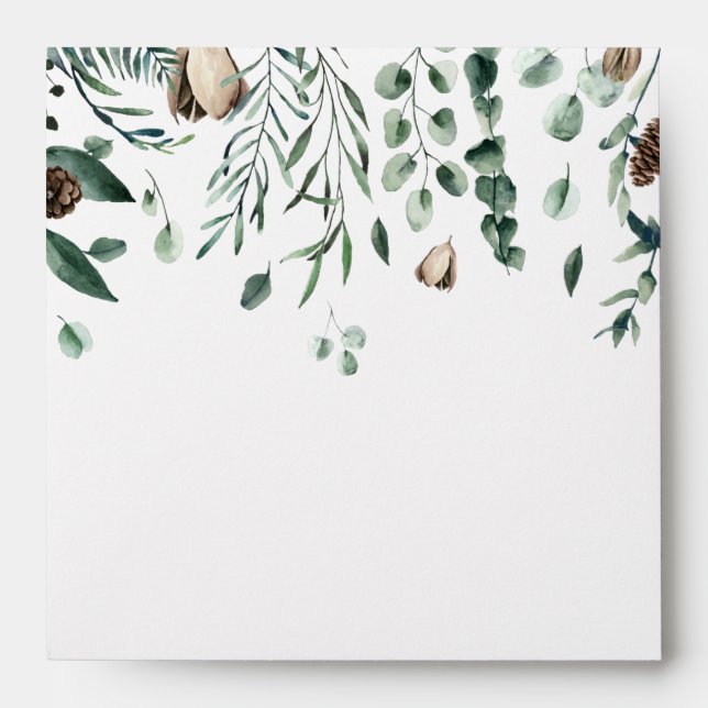 Winter holidays card envelope (Front)