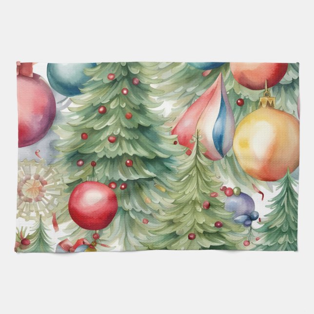 Winter Holidays Décor Kitchen Towel (Horizontal)