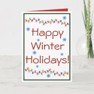 Winter Holidays Greeting Card