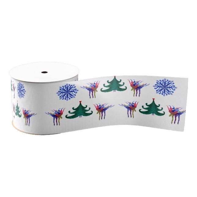 Winter Holidays Grosgrain Ribbon (Spool)