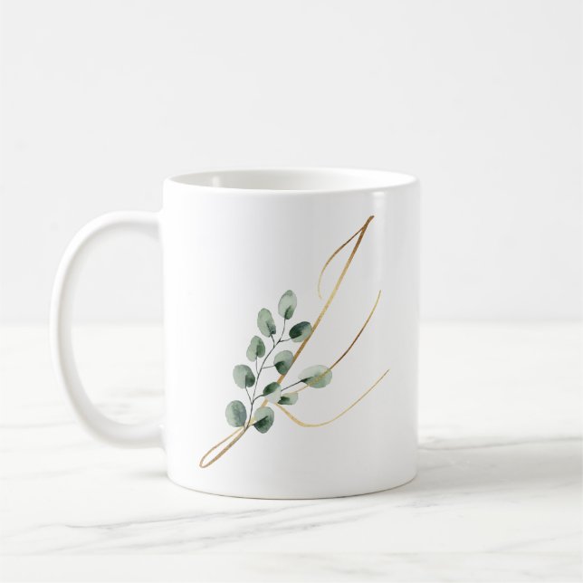 Winter holidays initials mug (Left)