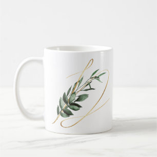 Winter holidays initials mug