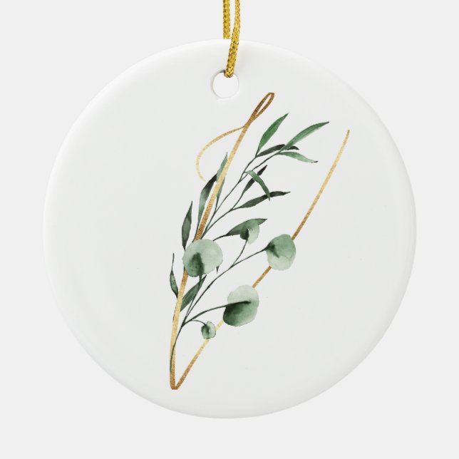 Winter holidays initials ornaments (Front)