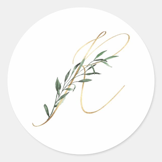 Winter holidays initials sticker (Front)