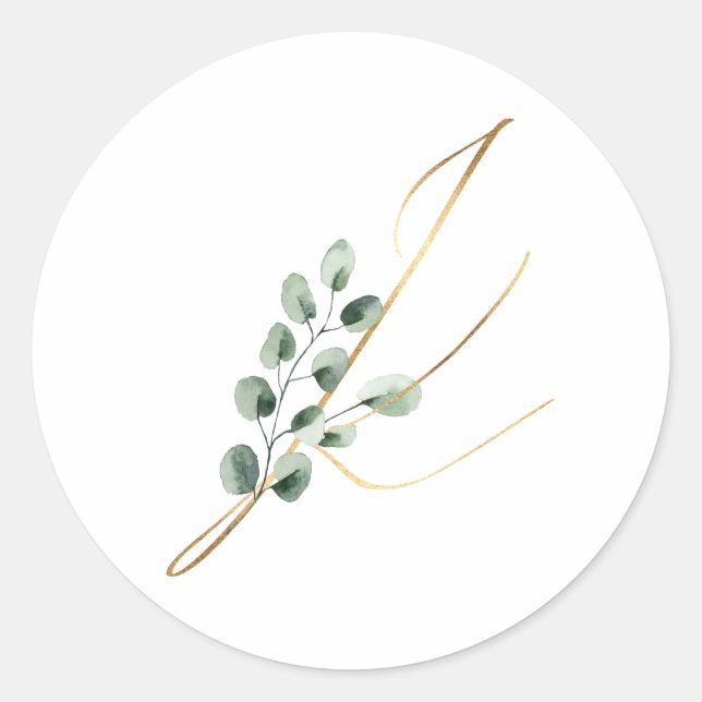 Winter holidays initials sticker (Front)