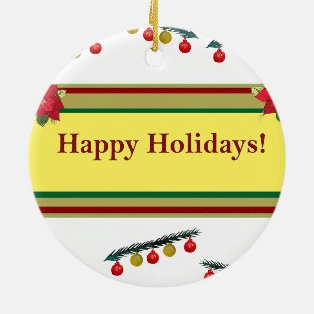 Winter Holidays  Ornament (Back)