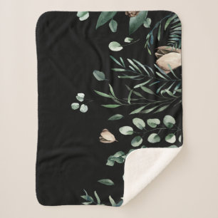 Winter holidays sherpa blanket