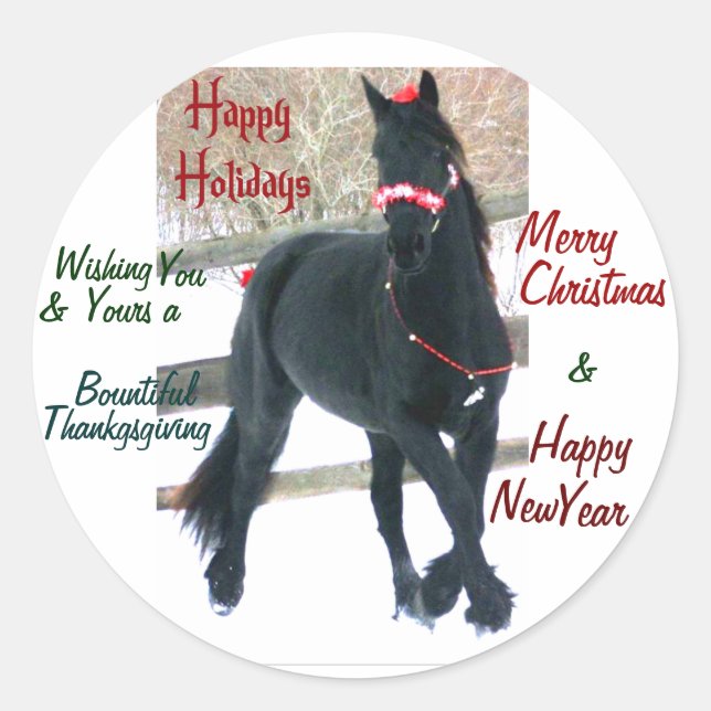 Winter Holidays Sticker (Front)