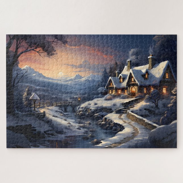 Winter Home Jigsaw Puzzle (Horizontal)