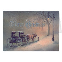 WINTER HORSE & BUGGY by SHARON SHARPE