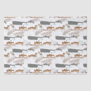 Winter Horse Farm Magnolias Tissue Paper