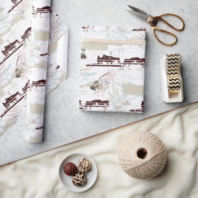 Winter Horse Farm Magnolias  Wrapping Paper (Crafts)