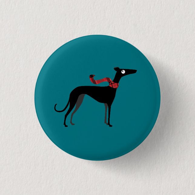 Winter Hound 1 Inch Round Button (Front)