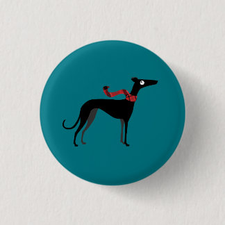Winter Hound 1 Inch Round Button
