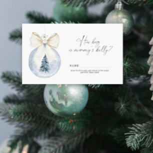 Winter how big is mommy's belly enclosure card
