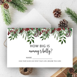 Winter how big is mommy's belly enclosure card
