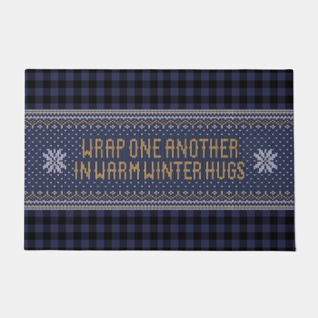 Winter Hugs Doormat (Front)