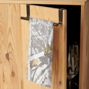 Winter Hunting Camouflage Look Kitchen Towel
