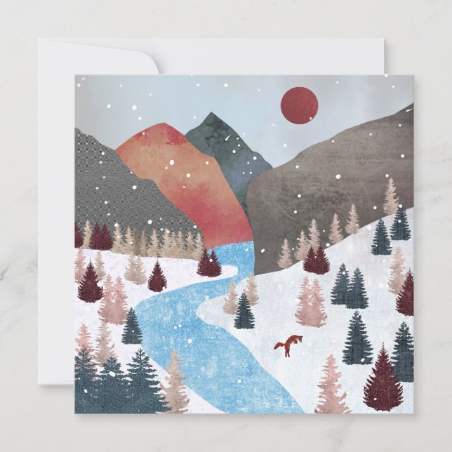 Winter Hunting Fox (Front)