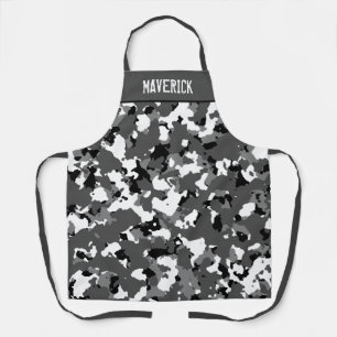 Winter Ice Camo Custom Apron