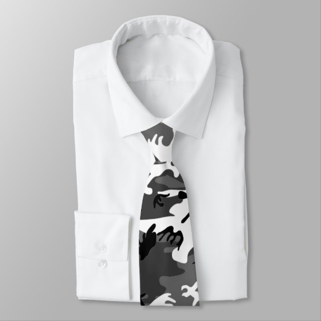 Winter Ice Camo Tie (Tied)