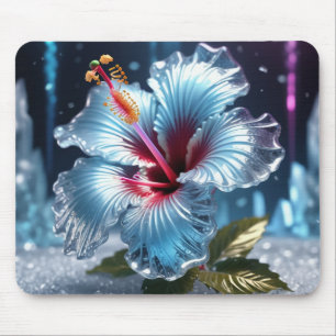 Winter Ice Flower Mousepad