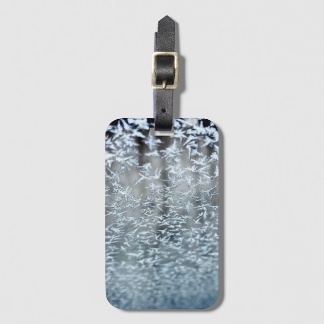 Winter Icicles Luggage Tag (Front Vertical)