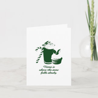 Winter illustration holiday card