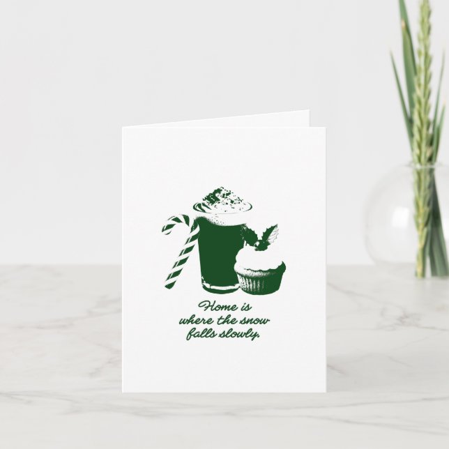 Winter illustration holiday card (Front)