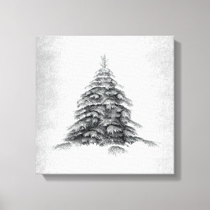 Winter Impressions Minimalism Modern Art Canvas Print