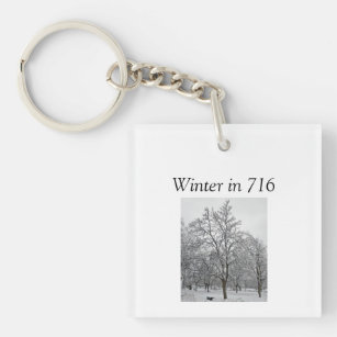 Winter in 716 Keychain