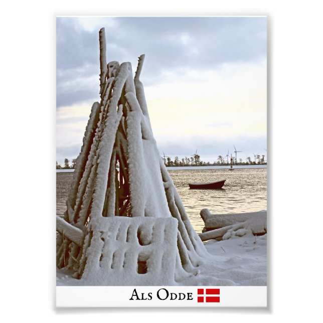 Winter in Als Odde/Denmark Photo Print! Print (Front)