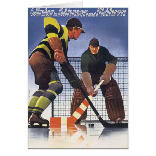 Winter in Bohmen and Mahren Vintage Travel Poster