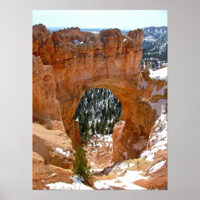 Winter in Bryce Canyon National Park Poster (Front)