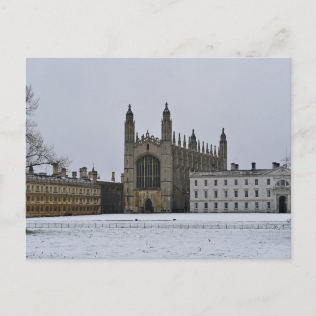 Winter in Cambridge, UK Postcard (Front)