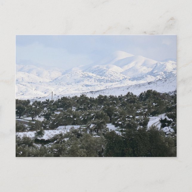 Winter in Crete Postcard (Front)