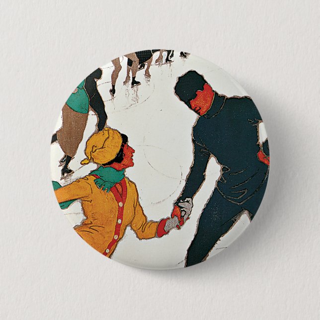 Winter in Davos 2 Inch Round Button (Front)