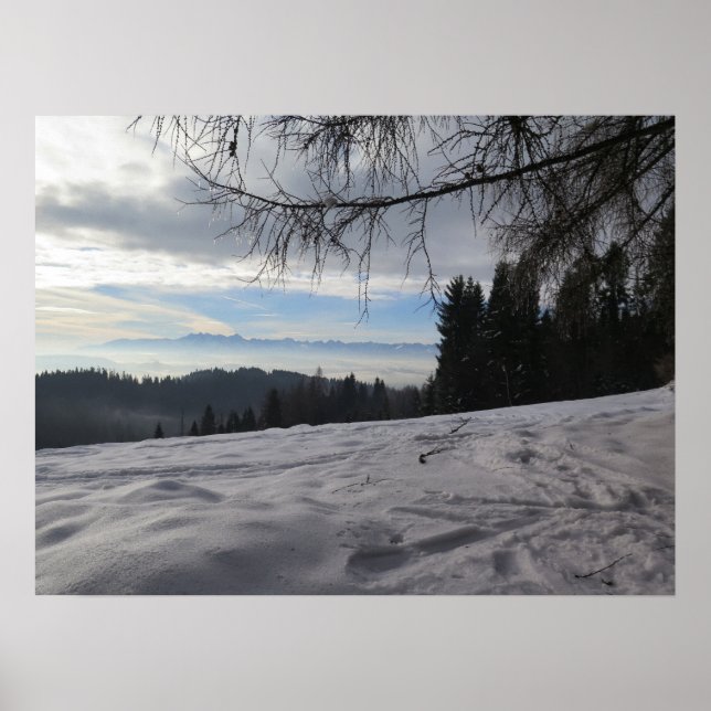 Winter in Gorce mountains Poster (Front)