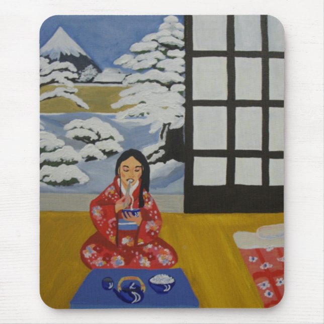 Winter in Japan Mouse Pad (Front)