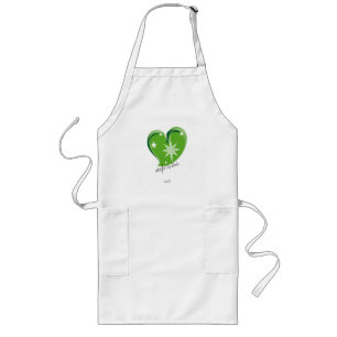 winter in love-Signature-Green Long Apron