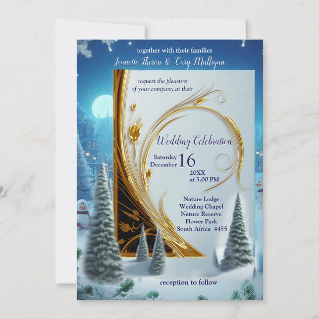 WINTER  in Magical Wonderland Invitation (Front)