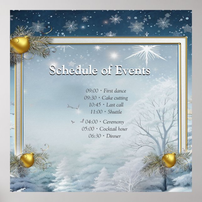 WINTER  in Magical Wonderland Poster (Front)