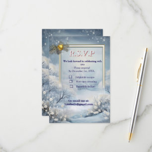 WINTER  in Magical Wonderland RSVP Card